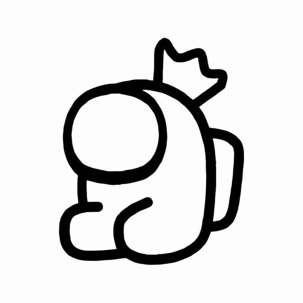 Fun amogus coloring book for kids