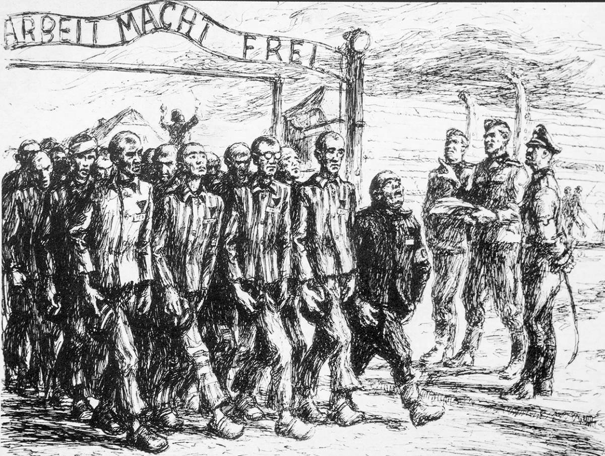 Photo Amazing Holocaust coloring page