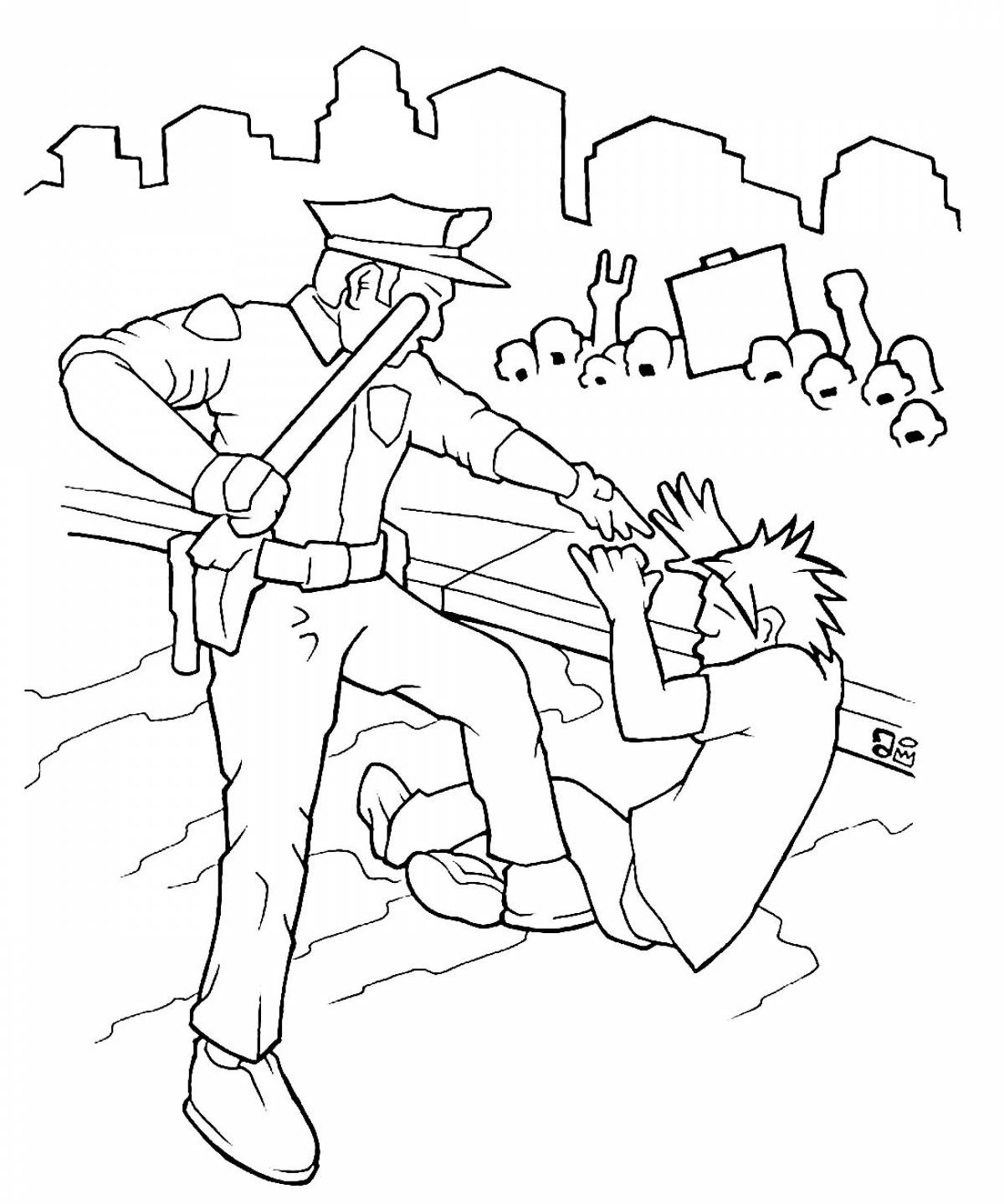 Photo Drawing the Holocaust coloring page