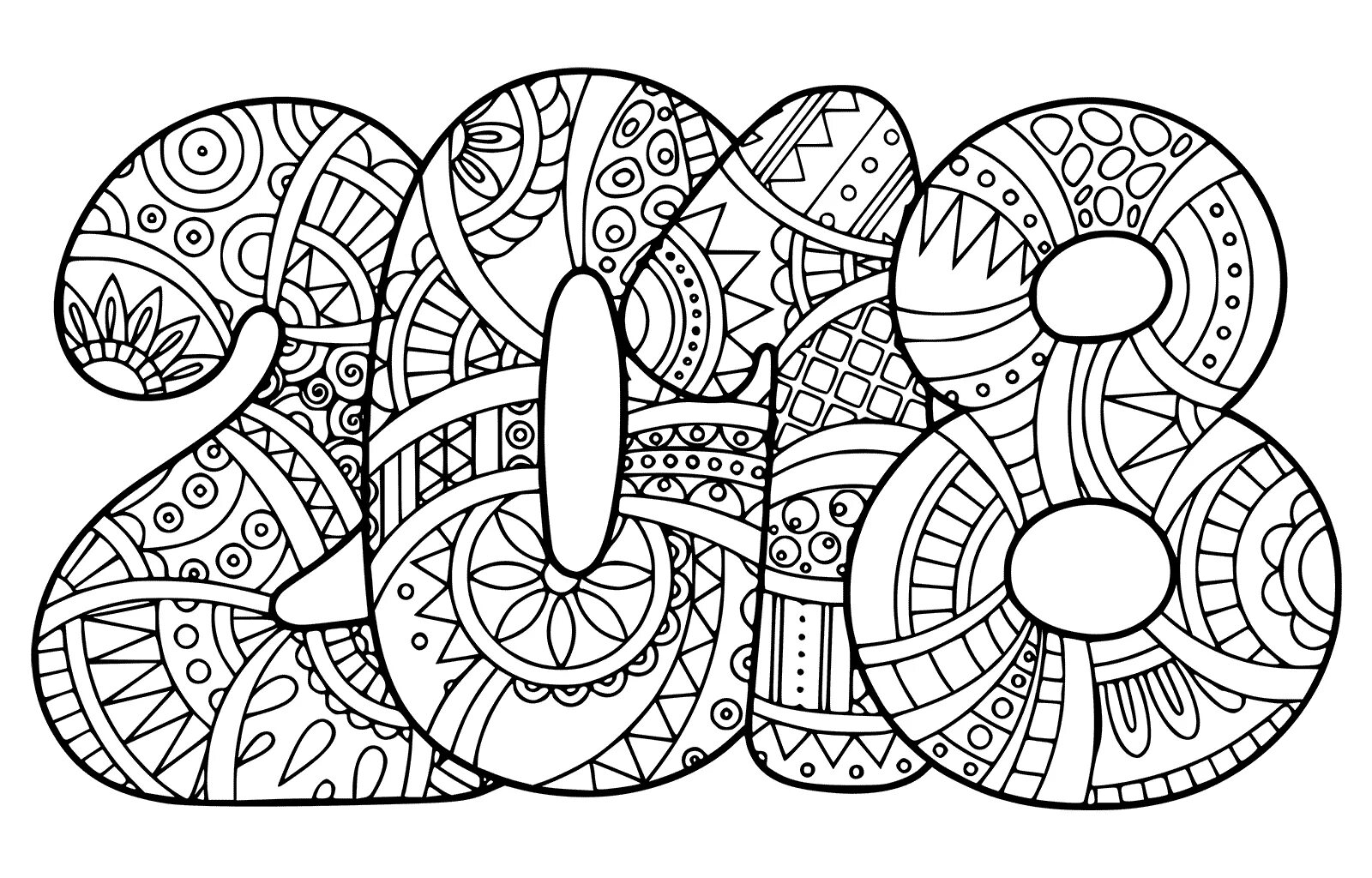Anti-aging anti-stress coloring book for teenagers