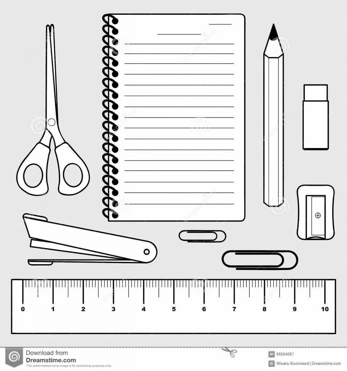 Coloring stationery for girls