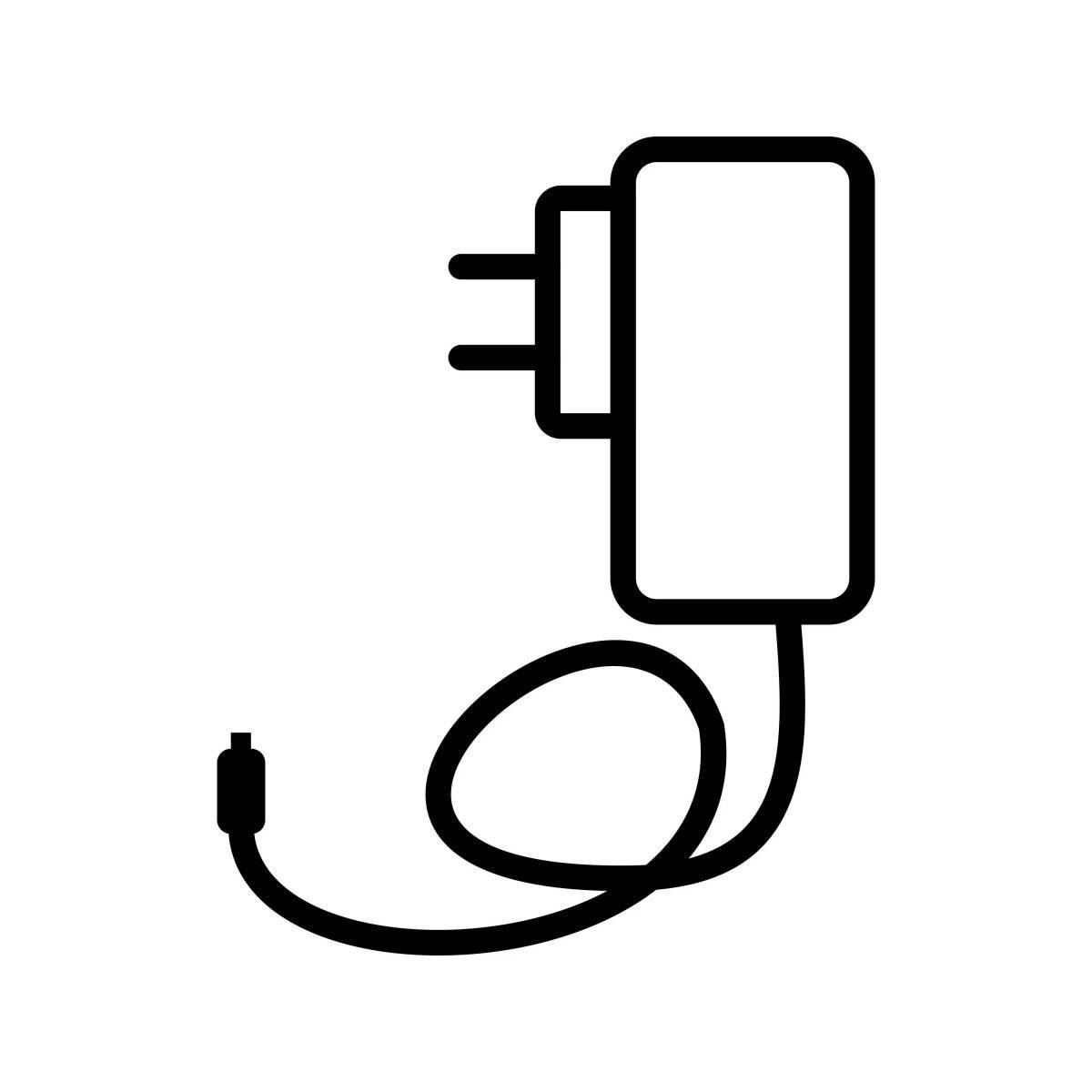Tempting Phone Charger Coloring Page