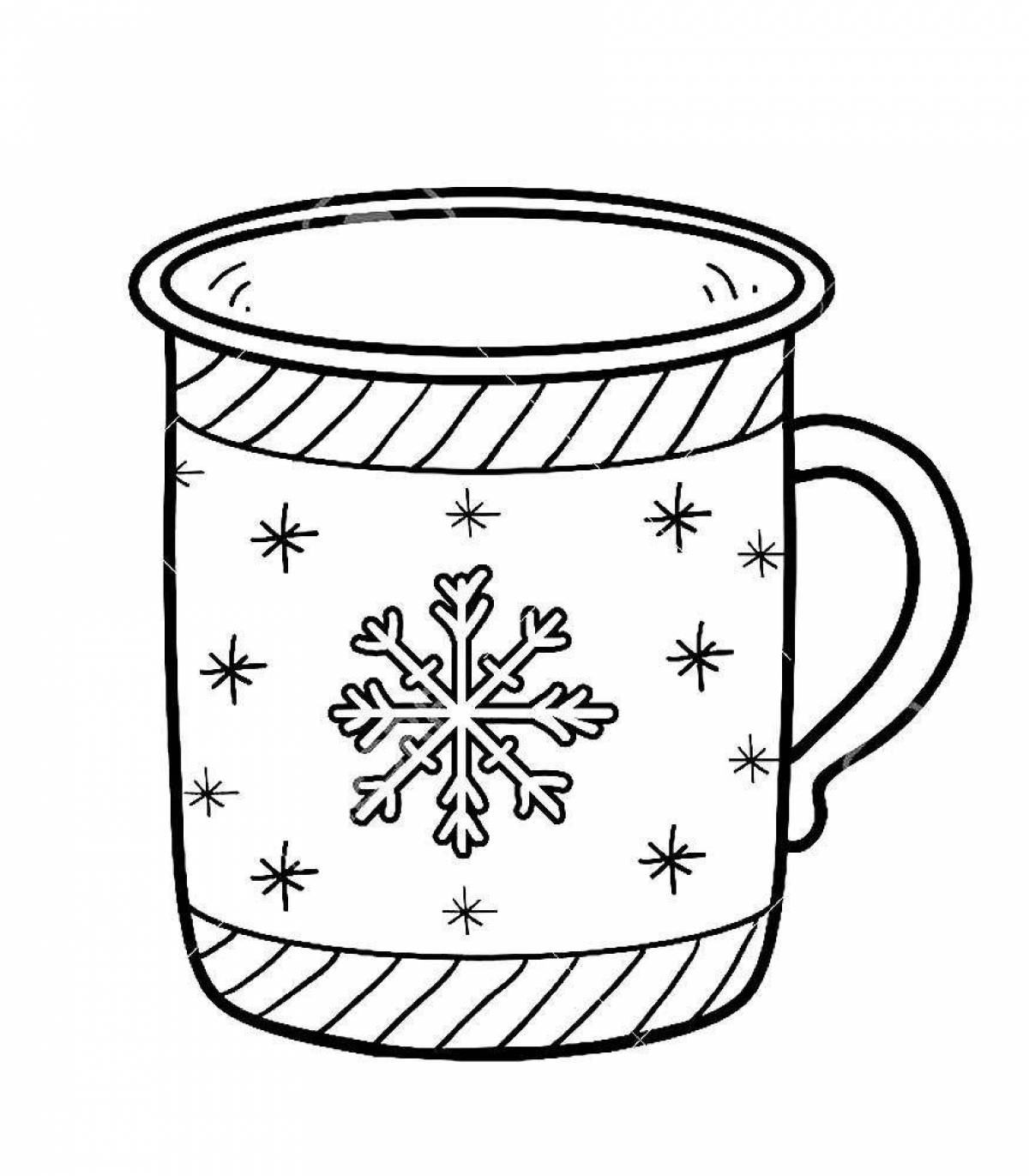 Fun coloring cup for children