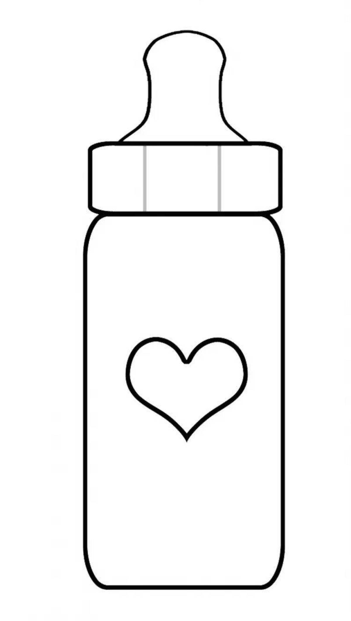 Fun coloring bottle for kids