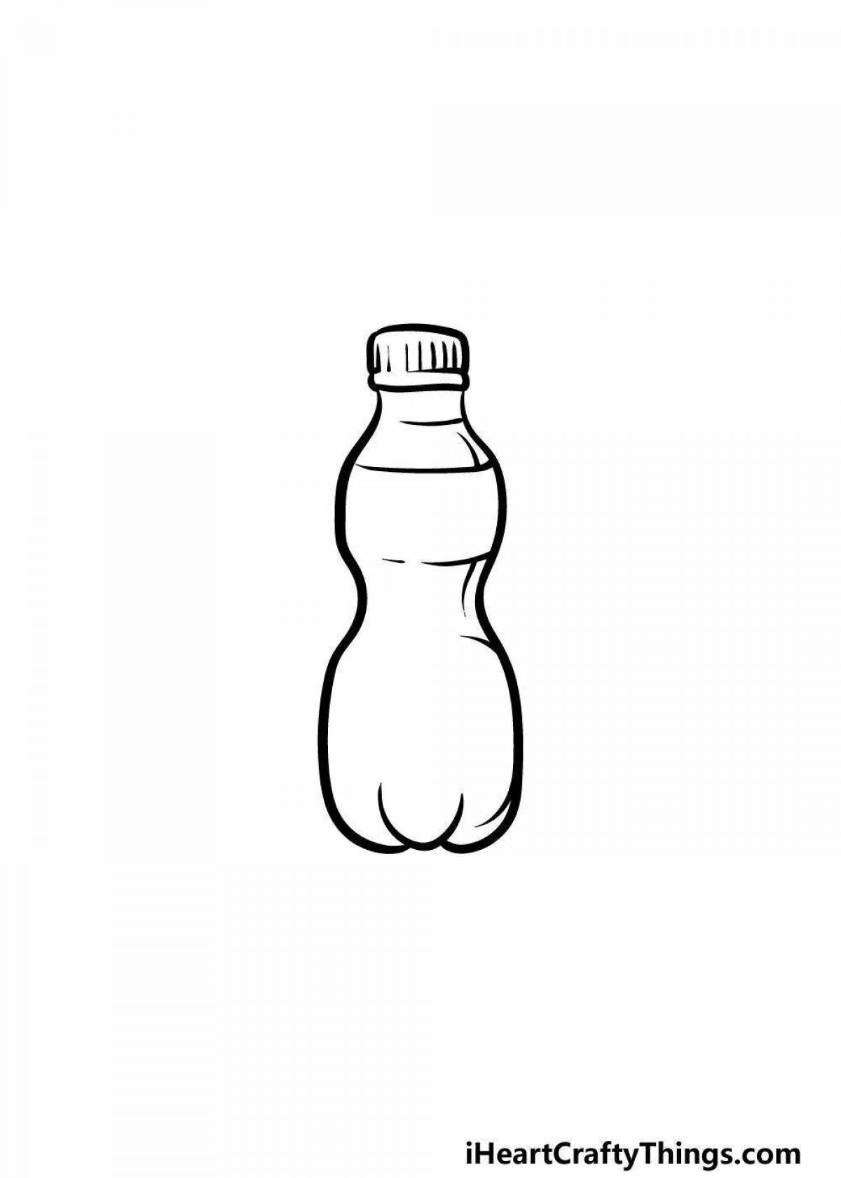 Очаровательная бутылочка-раскраска для детей