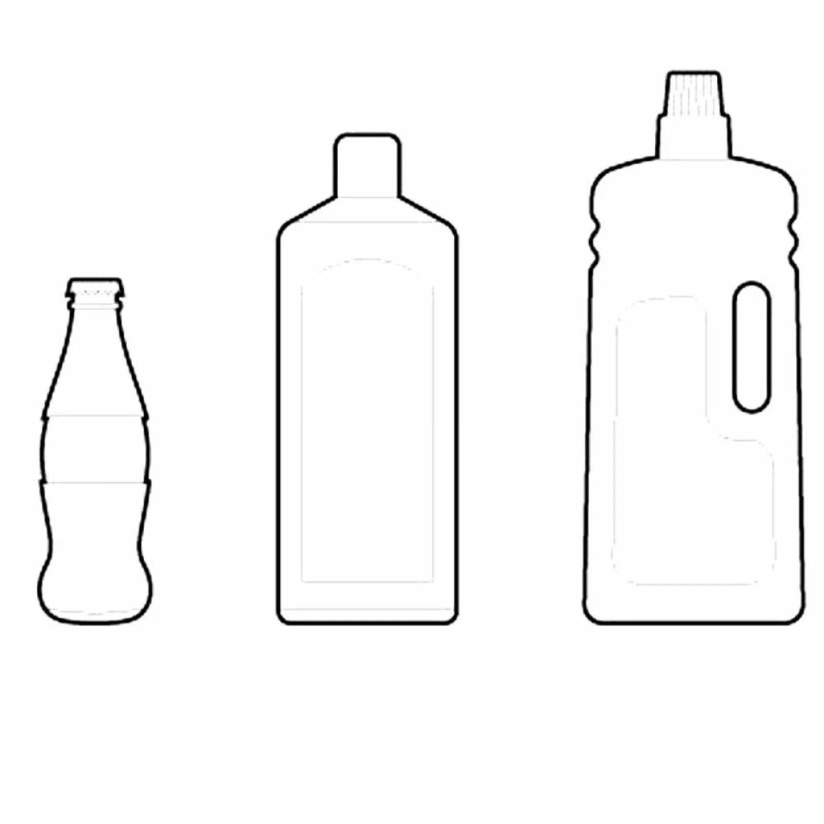 Бутылка-раскраска детская «Передвижник», красная с логотипом купить в Москве (G)