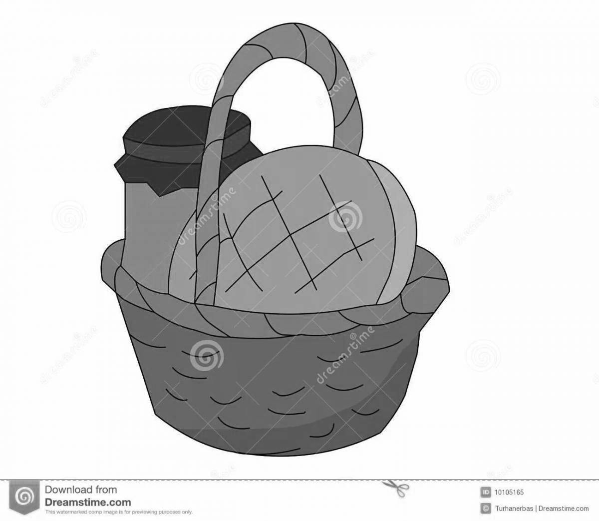 Picnic basket coloring book