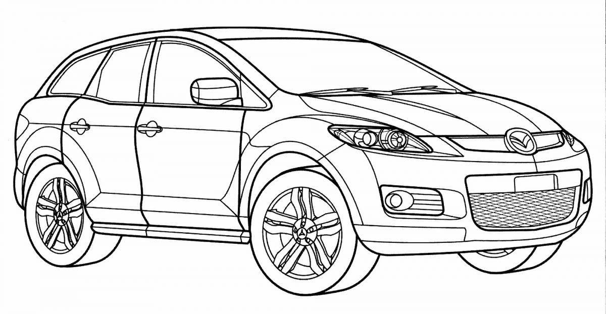 Cute toyota coloring pages for kids