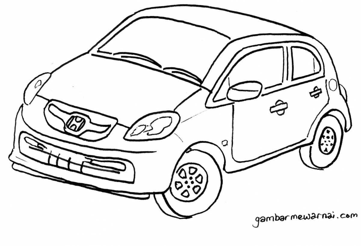Impressive toyota coloring book for kids