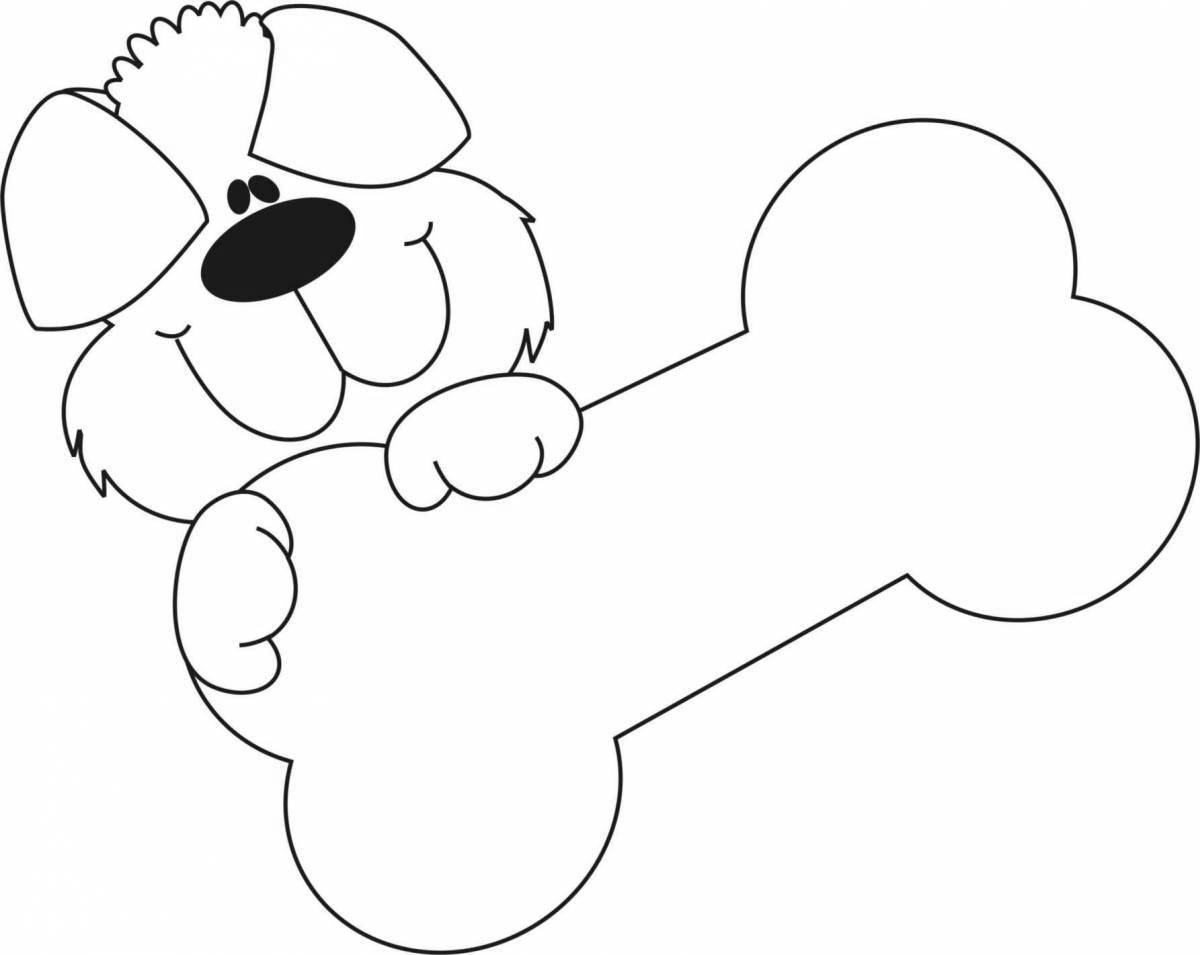 Coloring book joyful toys for dogs