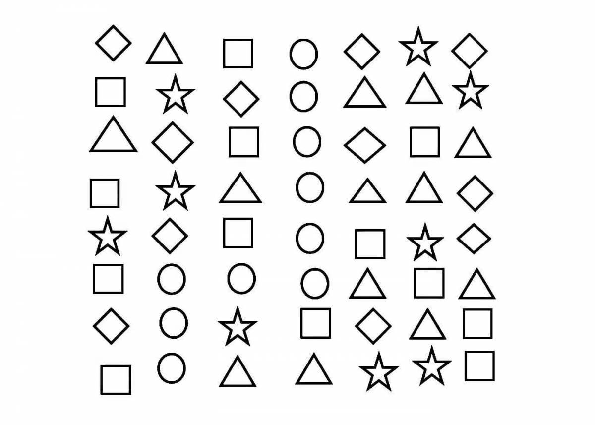 Fun coloring figures for children