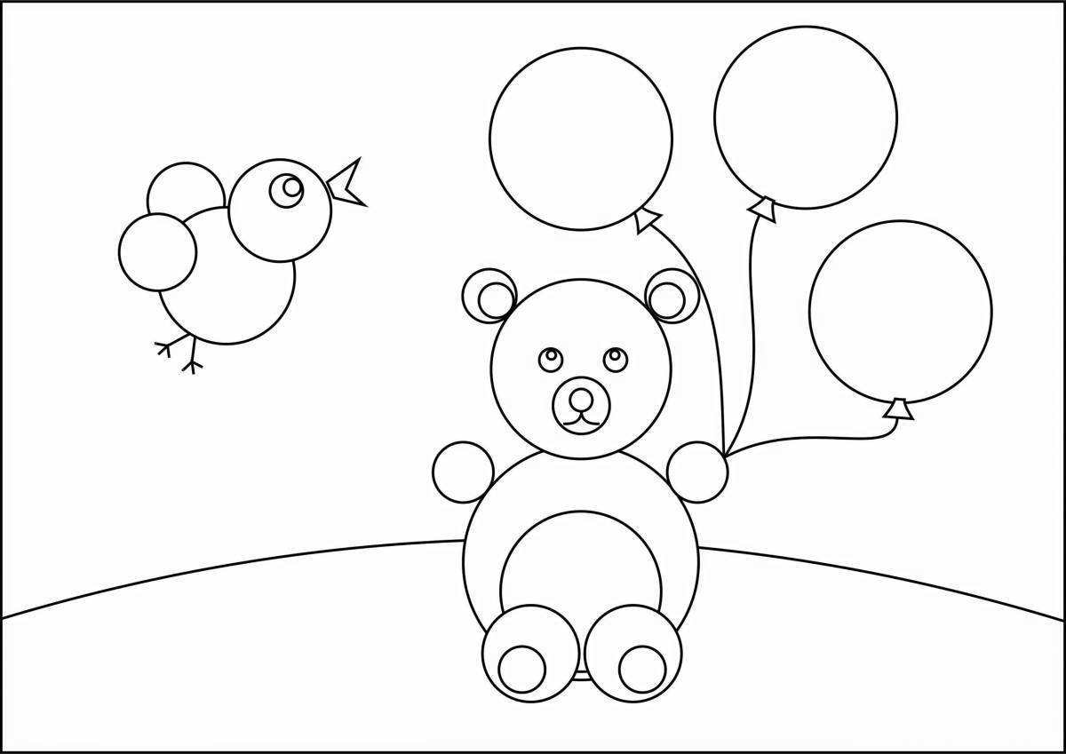 Coloring dazzling circles for kids
