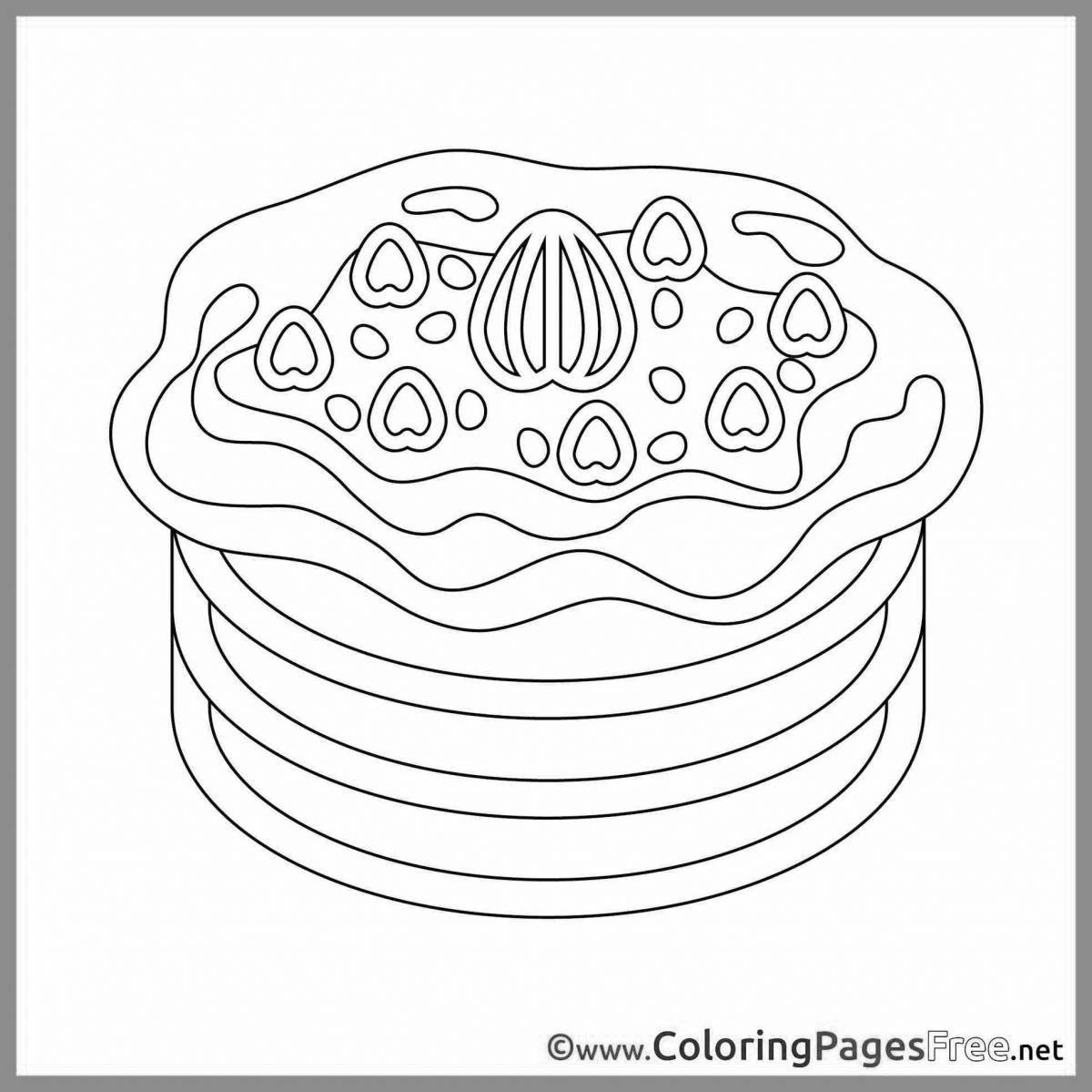 Fantastic pancake coloring pages for kids