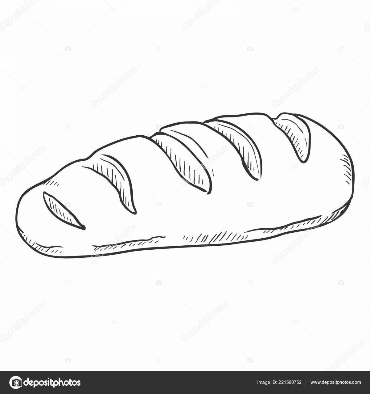 Brilliant juvenile loaf coloring page