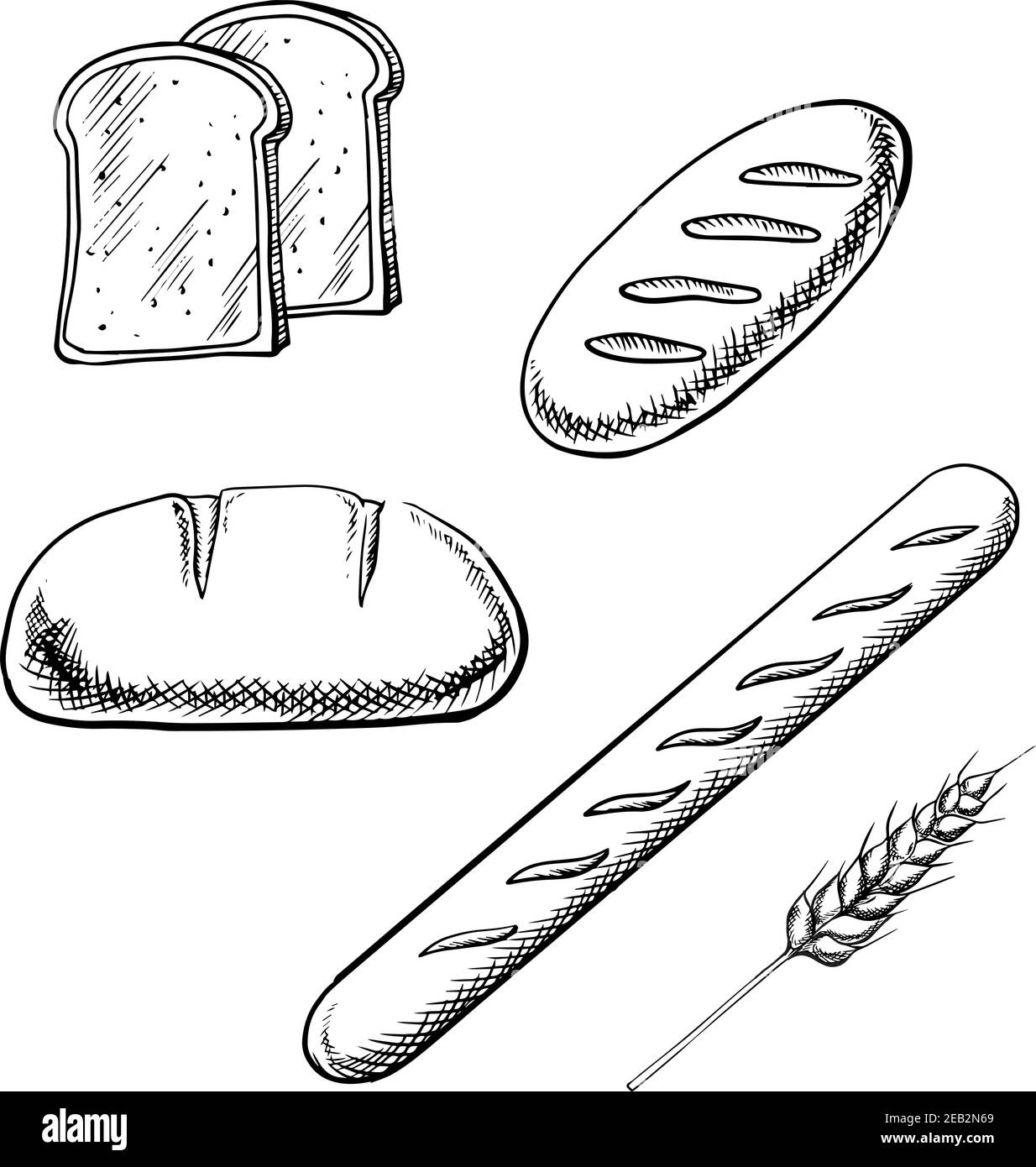 Animated Loaf Coloring Page for Toddlers