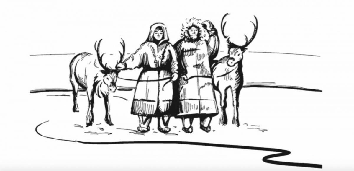 Colorful Sami coloring book for kids