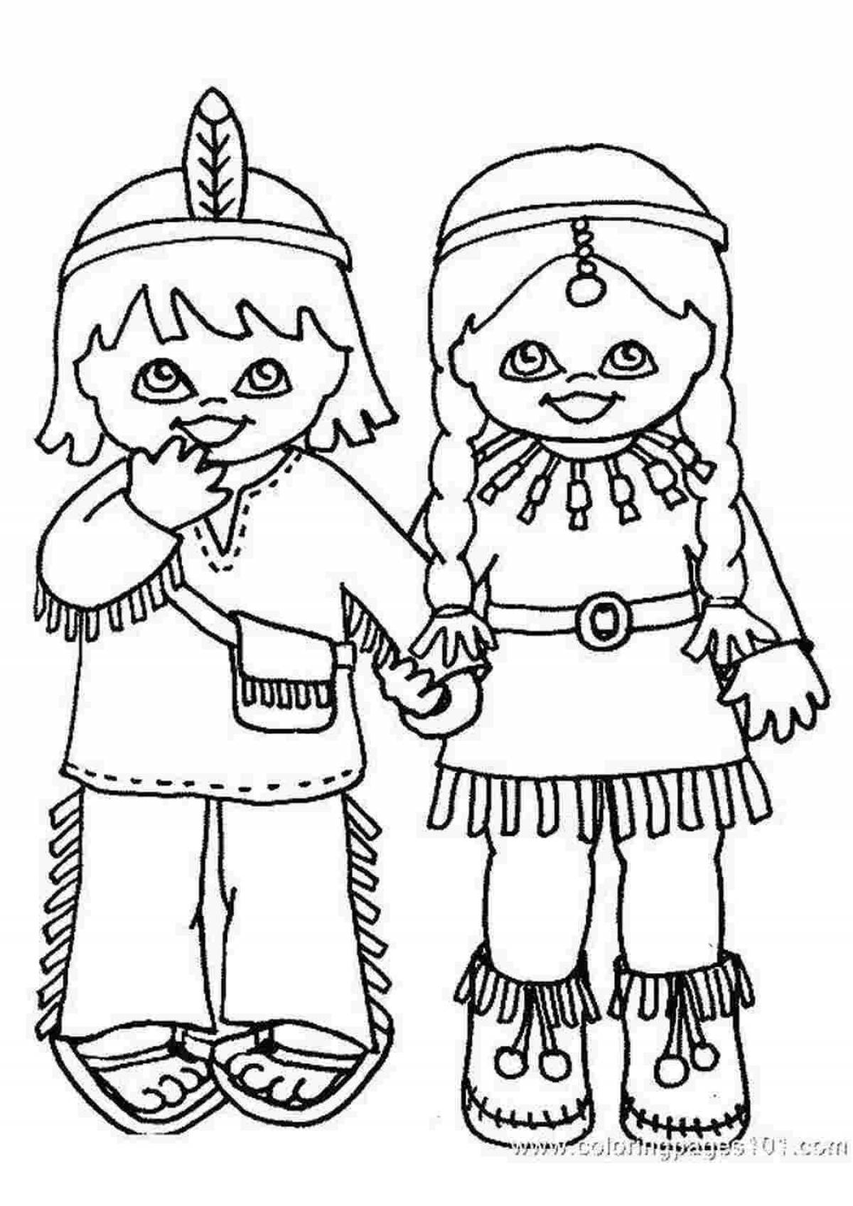 Bright Sami coloring book for the little ones