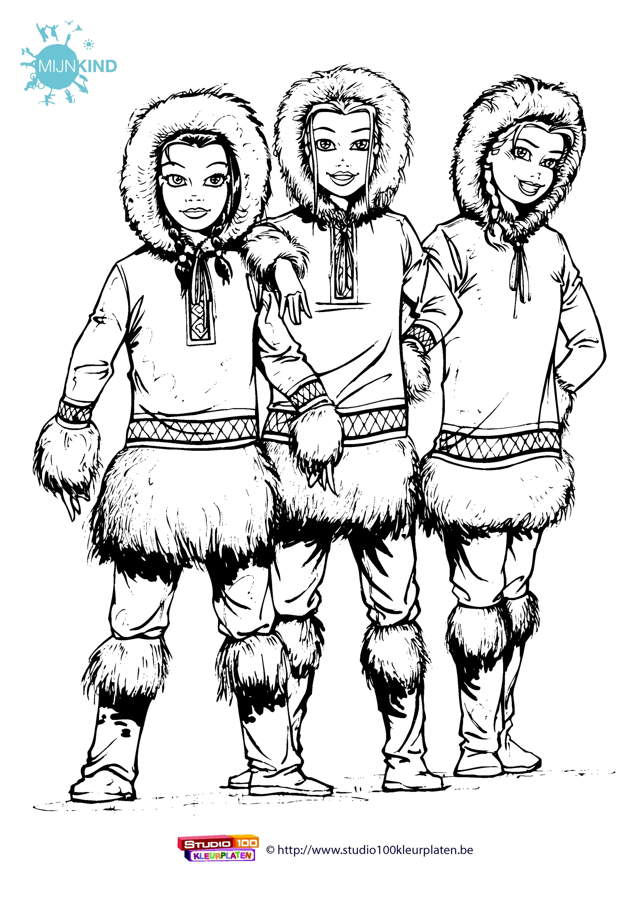 Великолепная саамская раскраска для несовершеннолетних