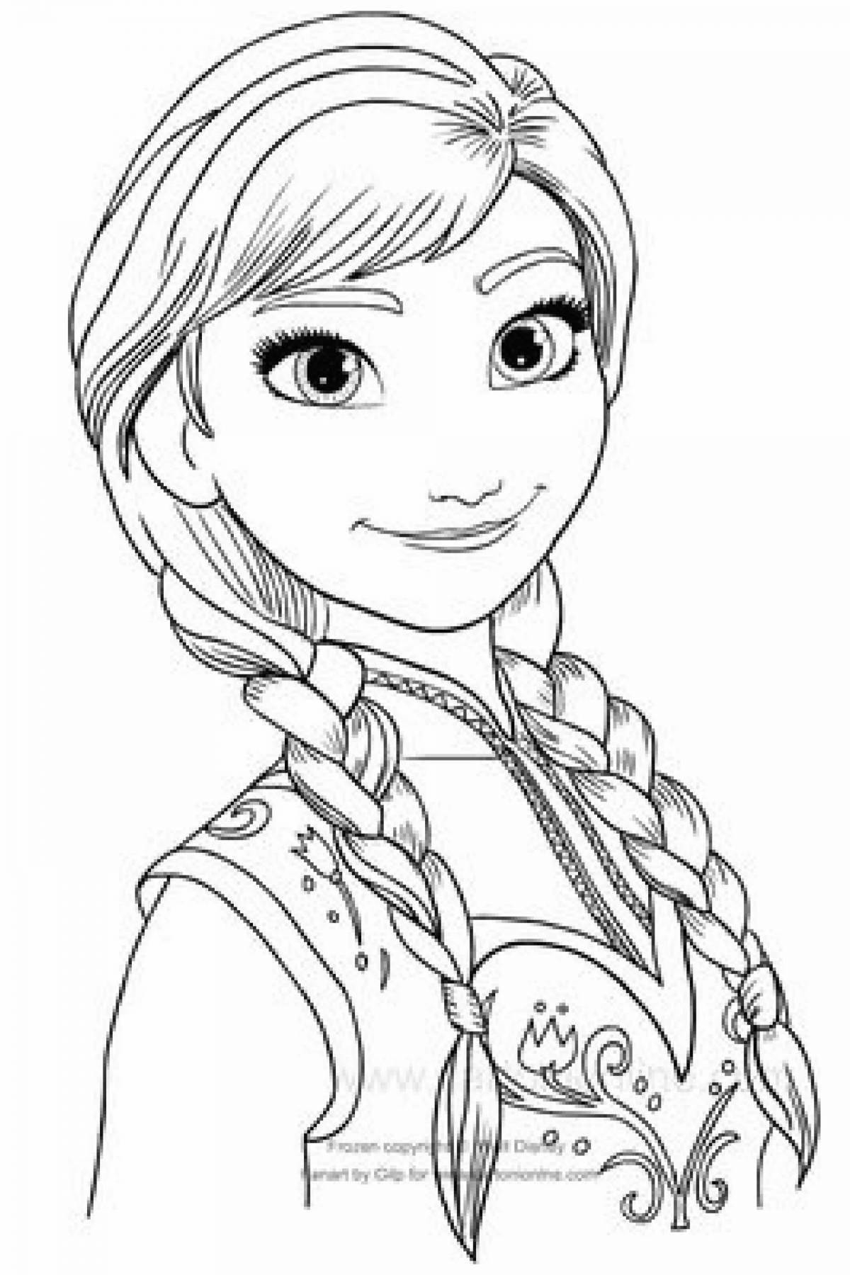 Radiant coloring page 2 for girls