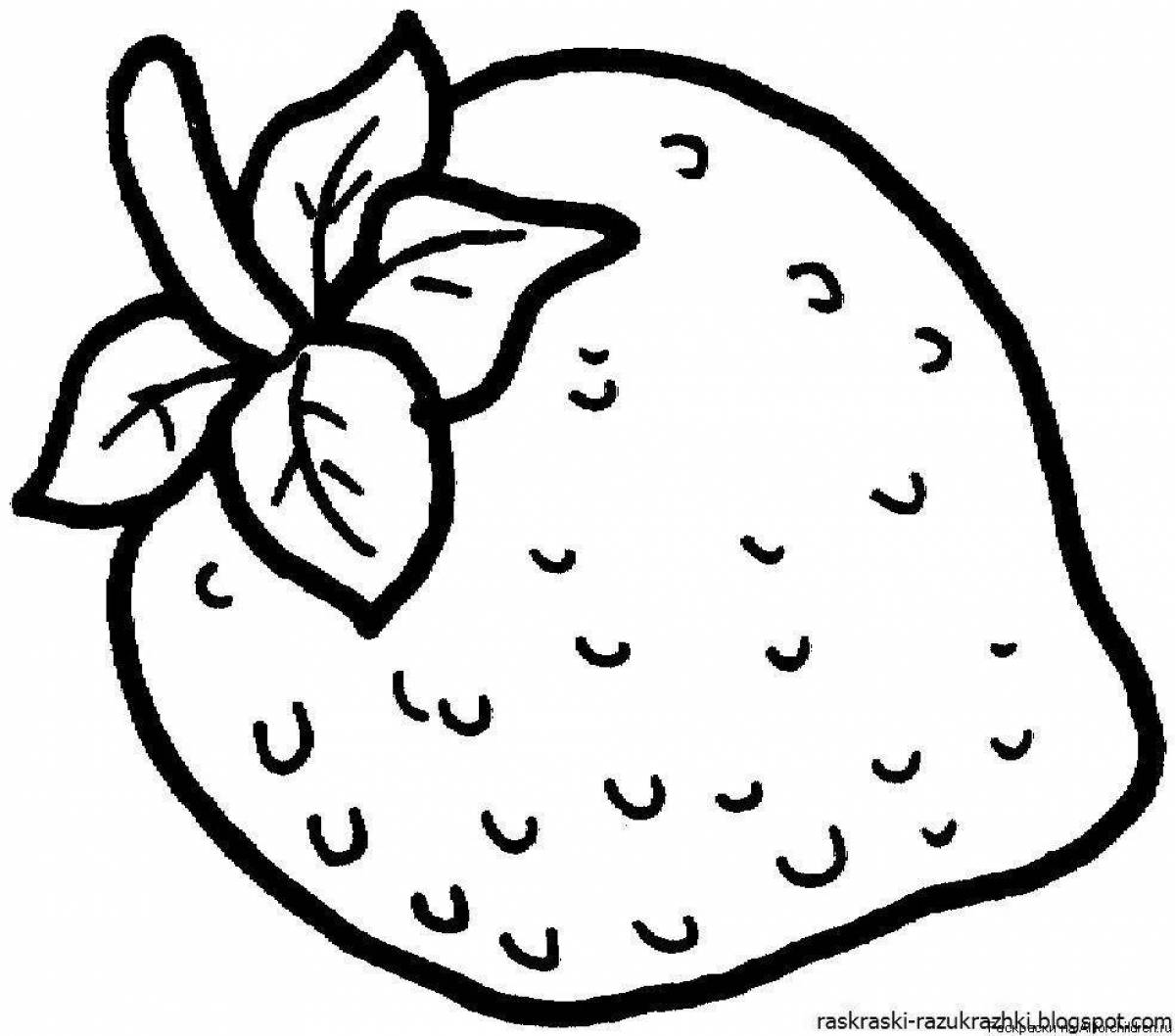 Impressive fruit coloring pages for girls