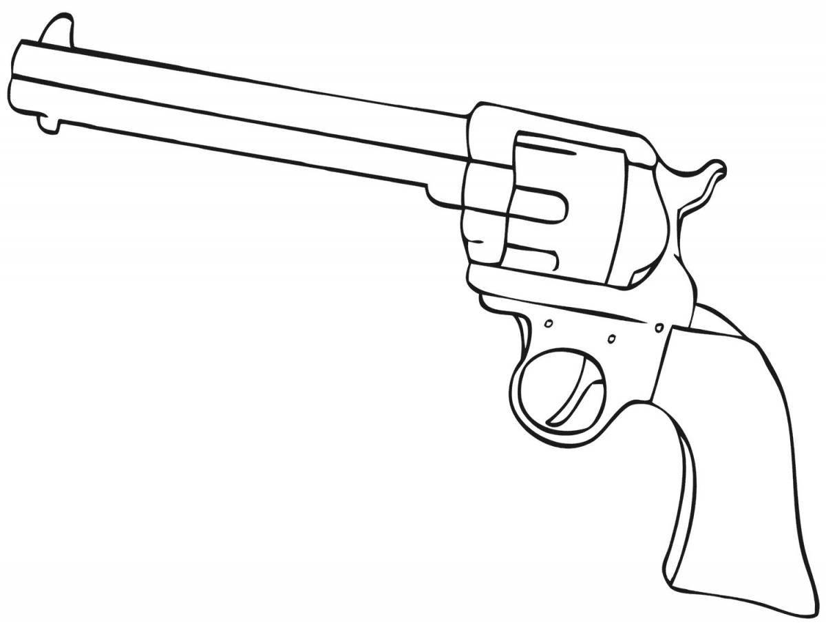Great gun coloring pages for boys
