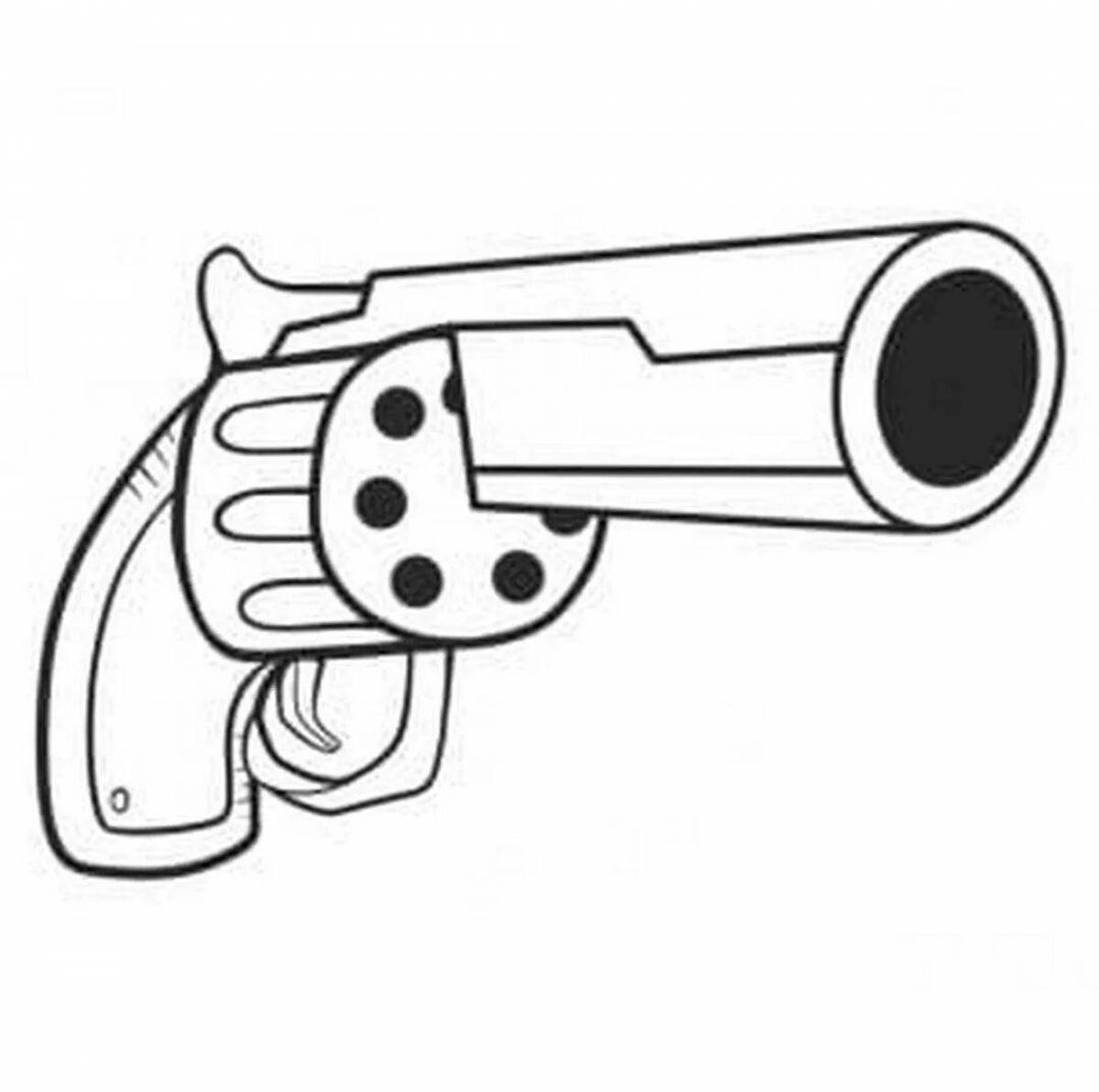Glowing Guns Coloring Pages for Boys