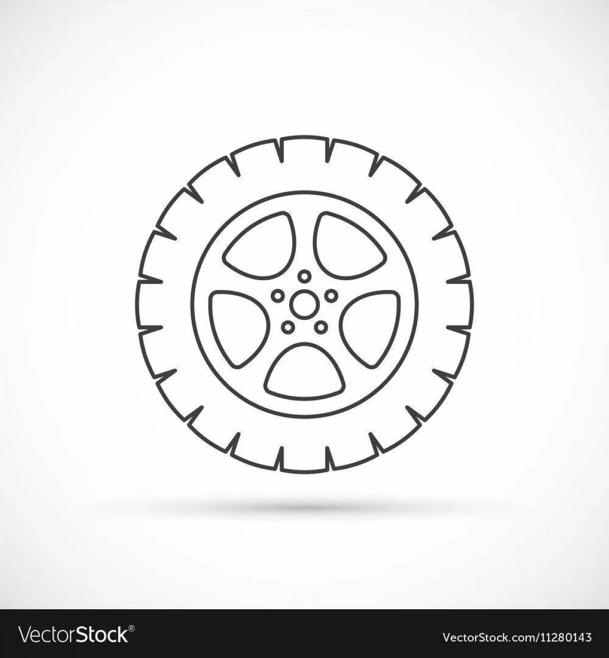 Enchantment wheel for coloring for kids