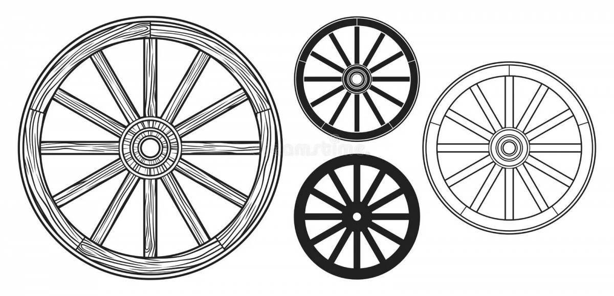 Color wheel - fun coloring for kids