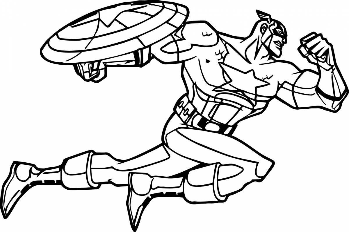 Radiant avengers coloring book for boys