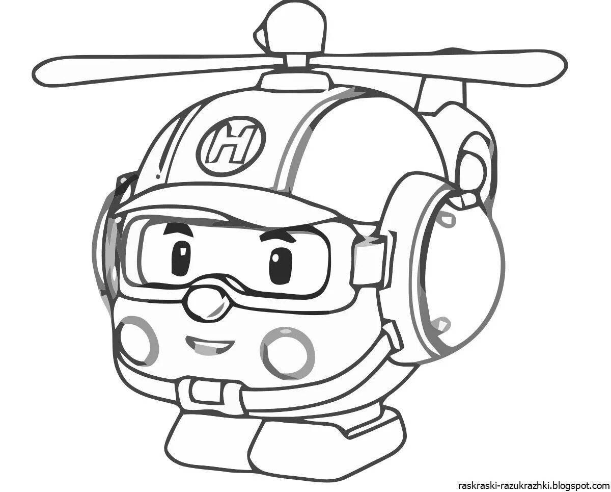 Color-explosion ember coloring page for kids