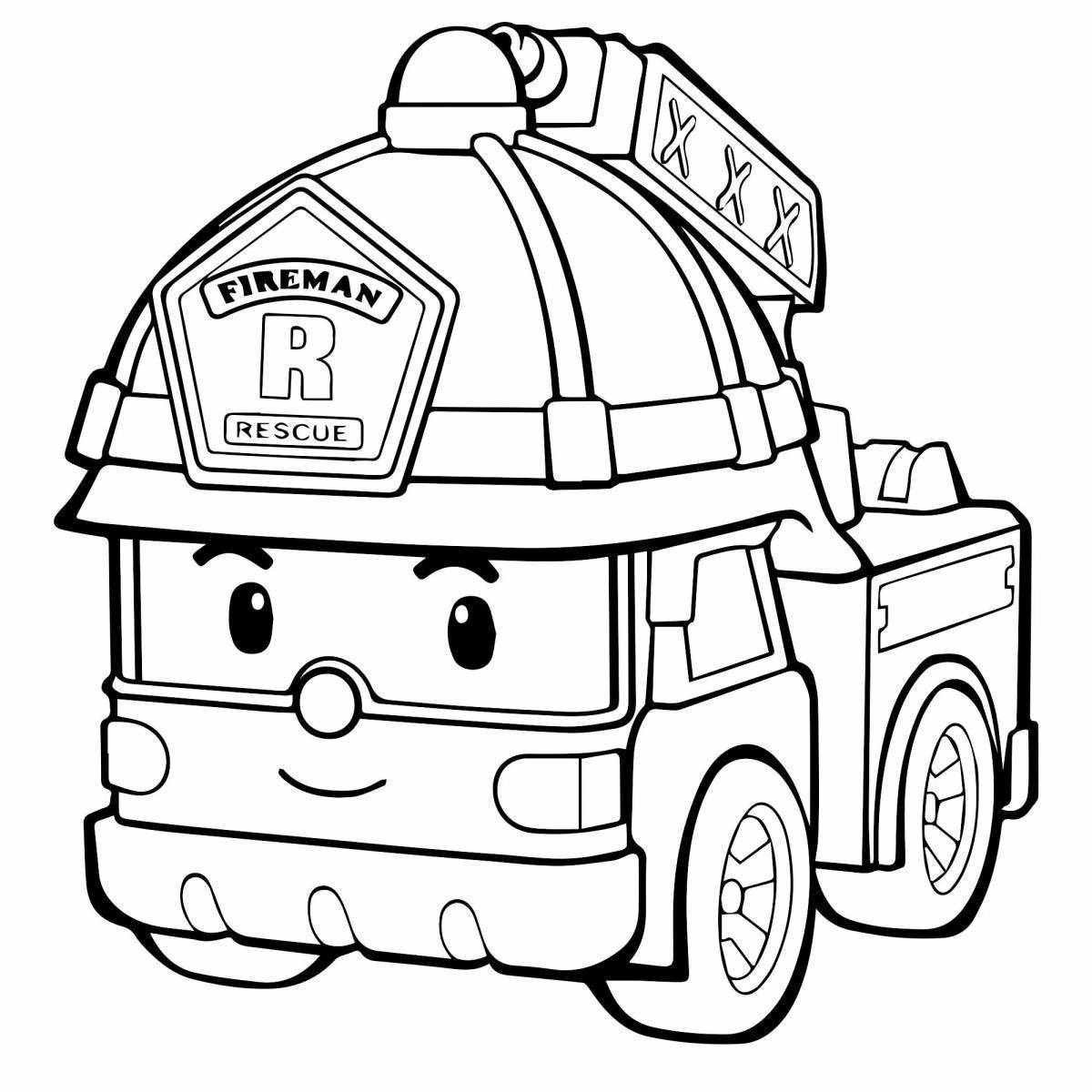 Color-happy ember coloring page for kids