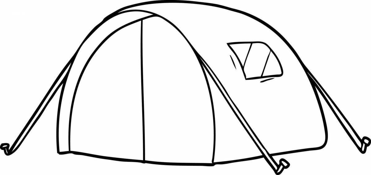 Colorful coloring tent for children