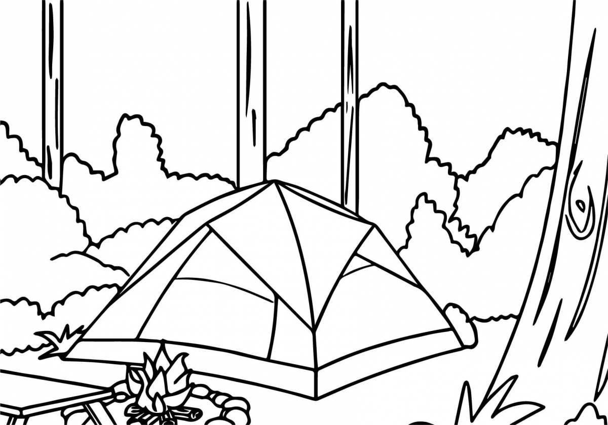 Coloring tent for kids