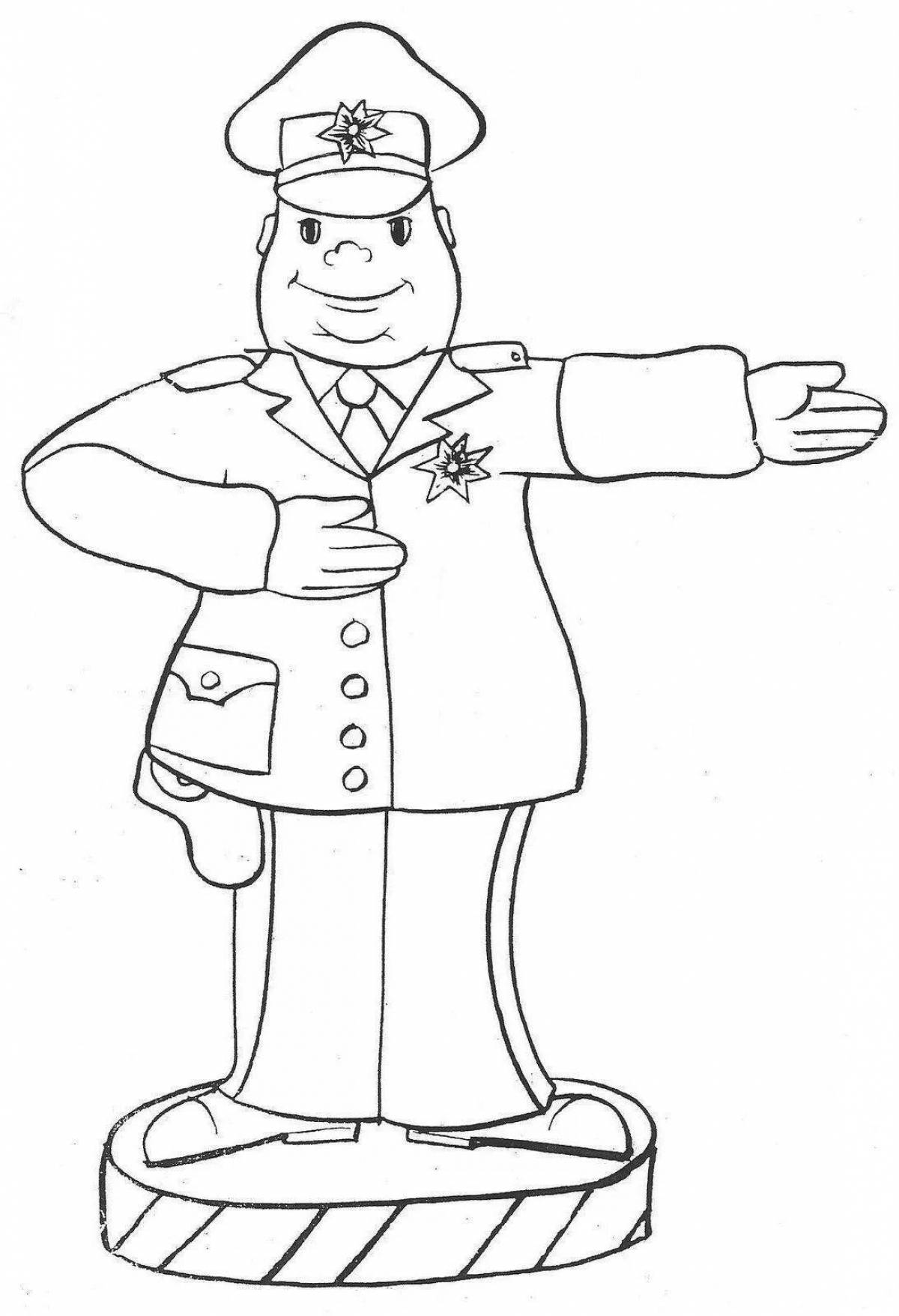 Советский милиционер рисунок