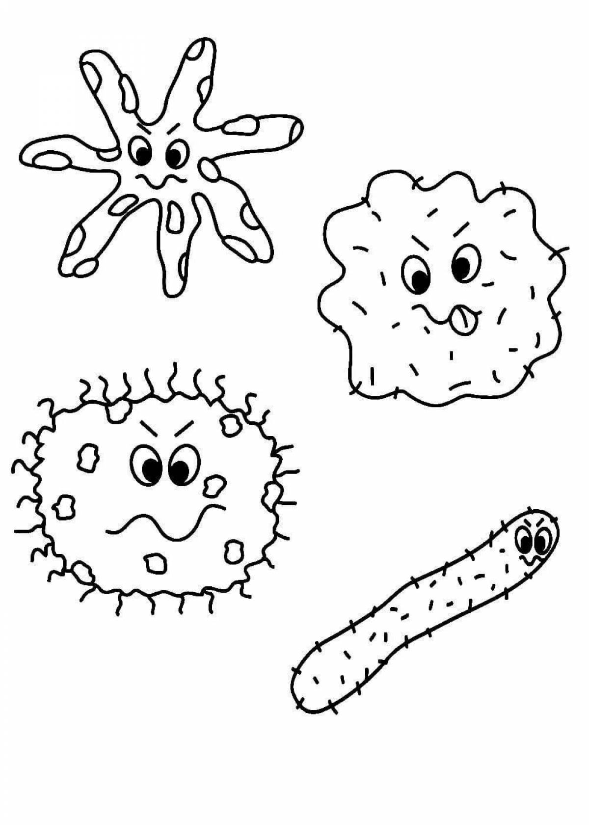 Вирусы бактерии рисунки