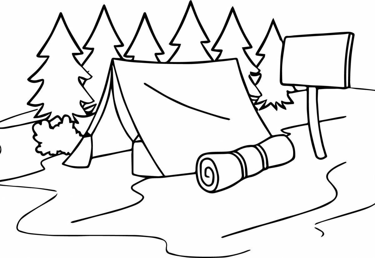 Photo Creative coloring tent for kids