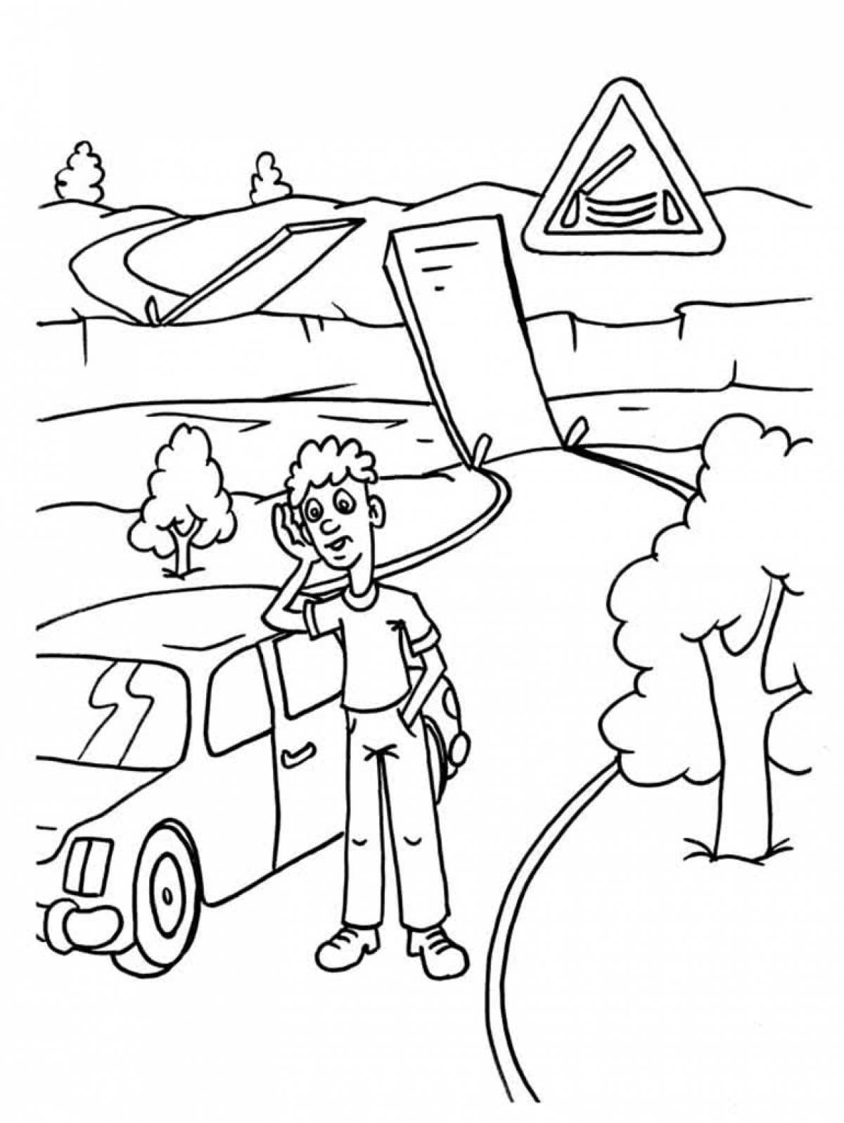 Fancy road of life coloring pages for kids