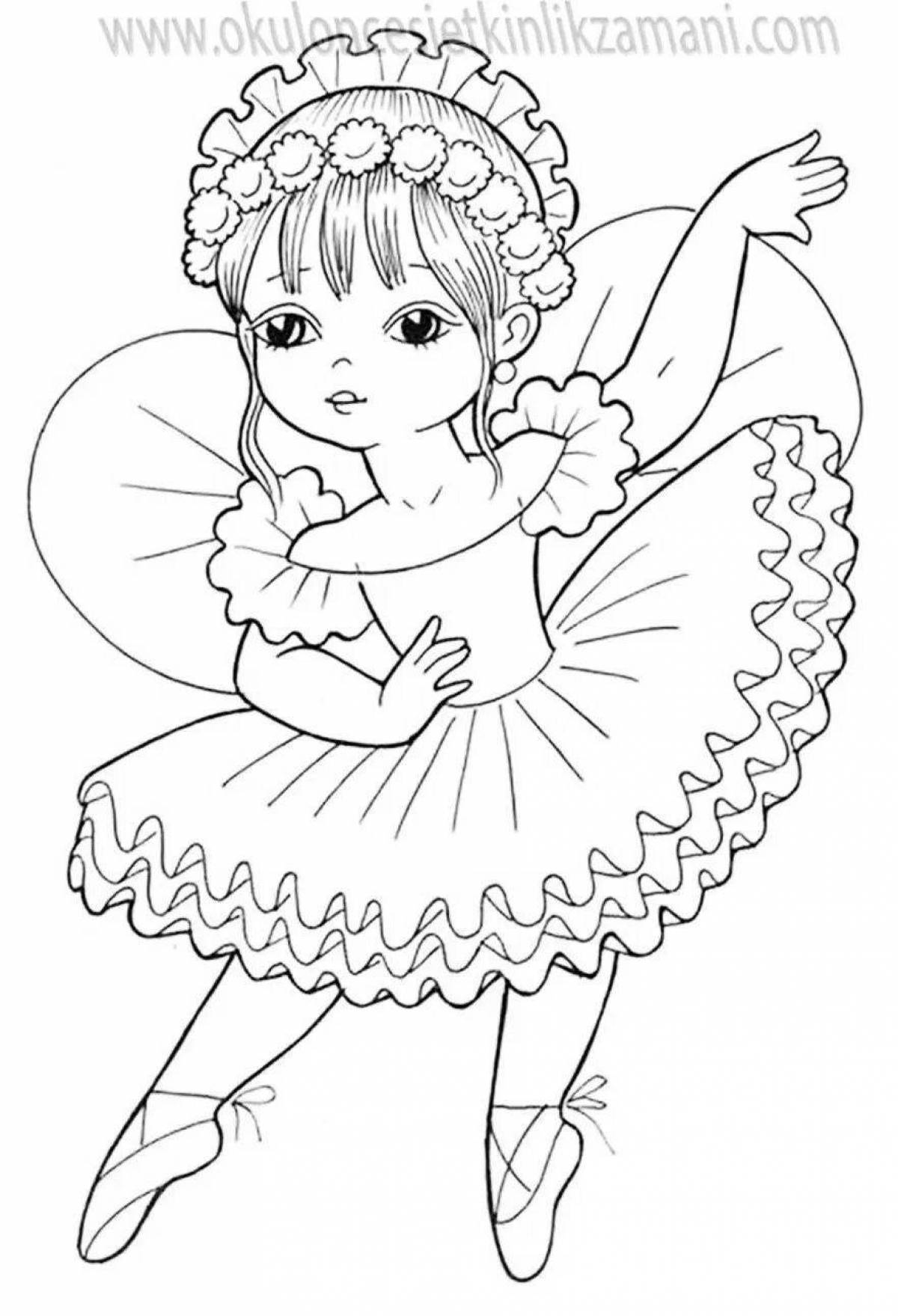 Luminous baby doll coloring book