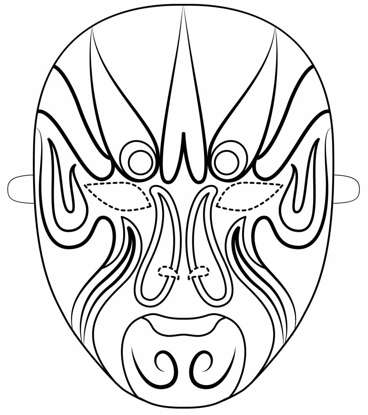 Раскраска «игривые увлажняющие маски для лица»