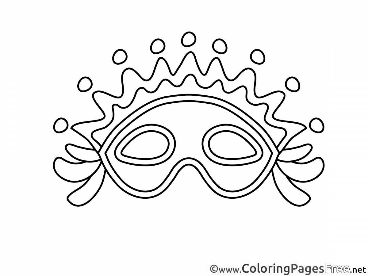 Coloring page dazzling moisturizing face masks