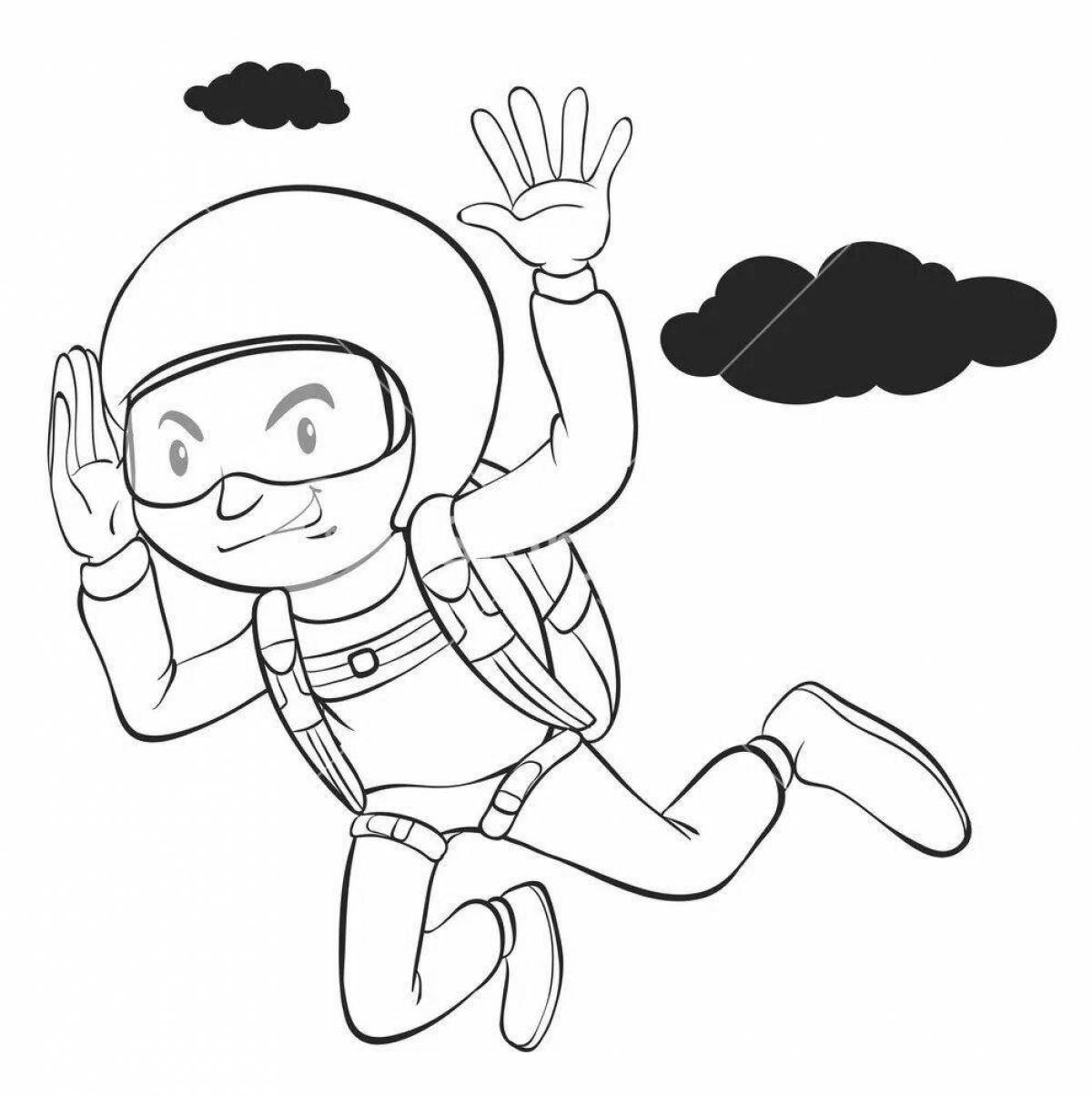 Military parachutist for children #3
