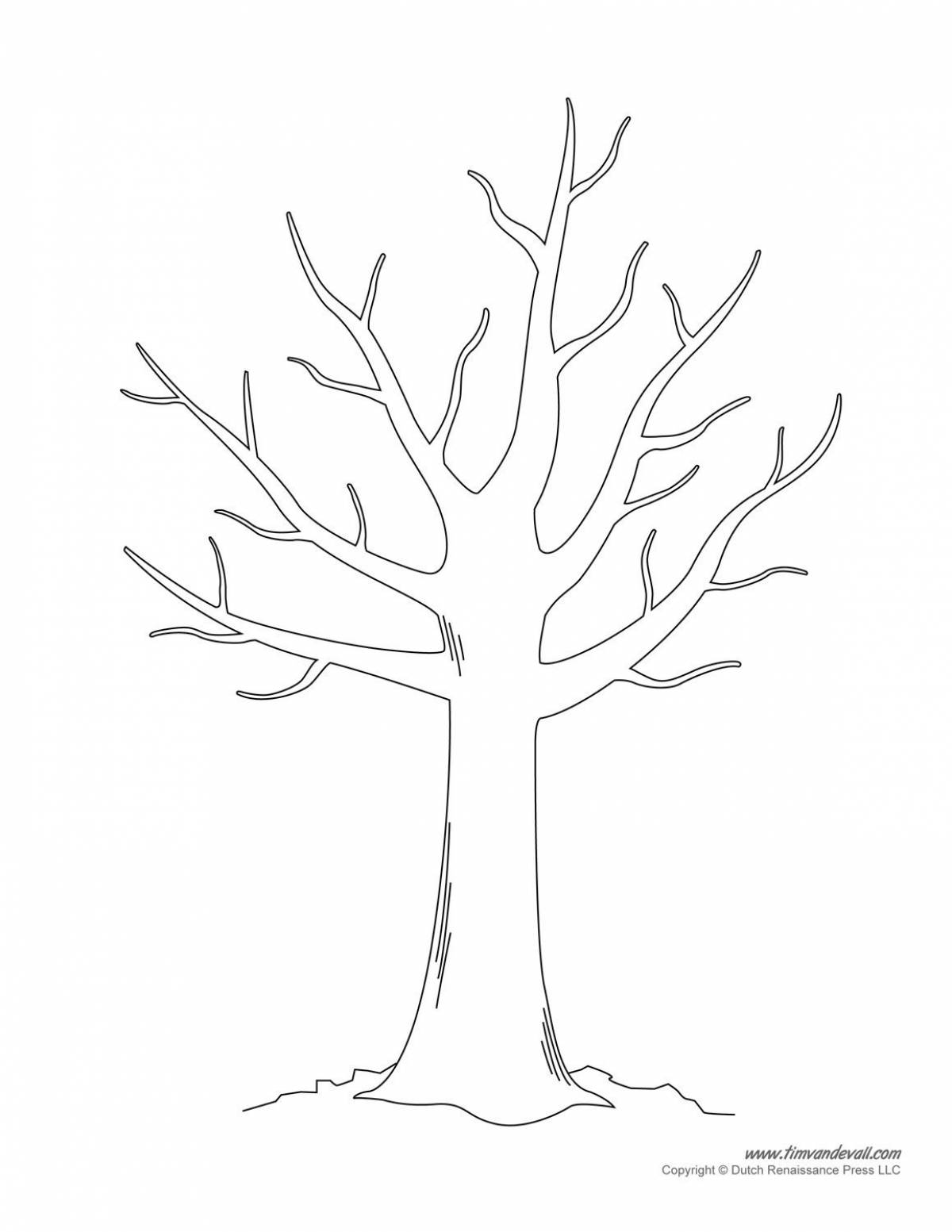 Зимнее дерево для детей #7