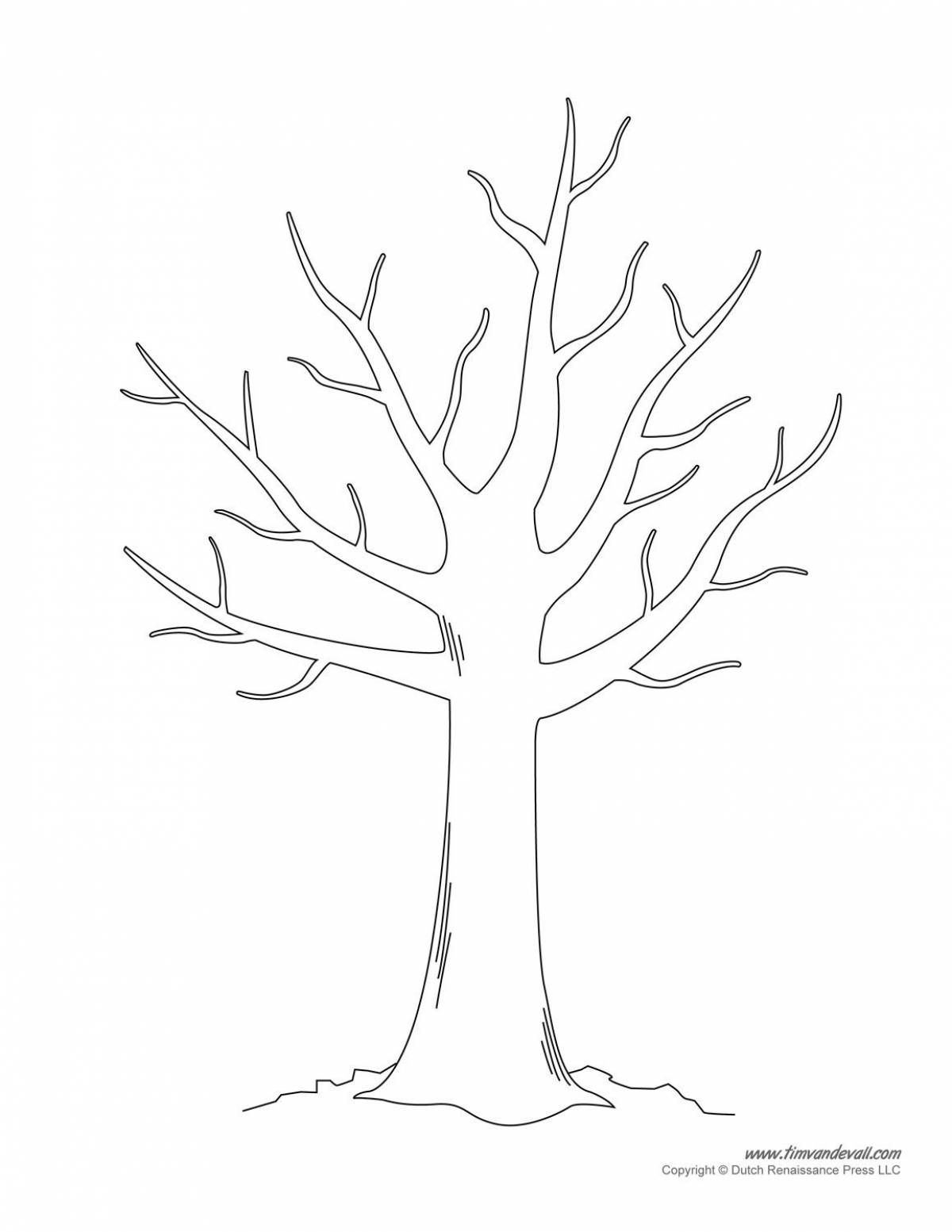 Winter tree for kids #7