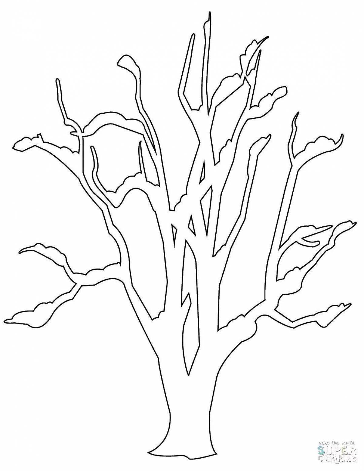 Зимнее дерево для детей #12