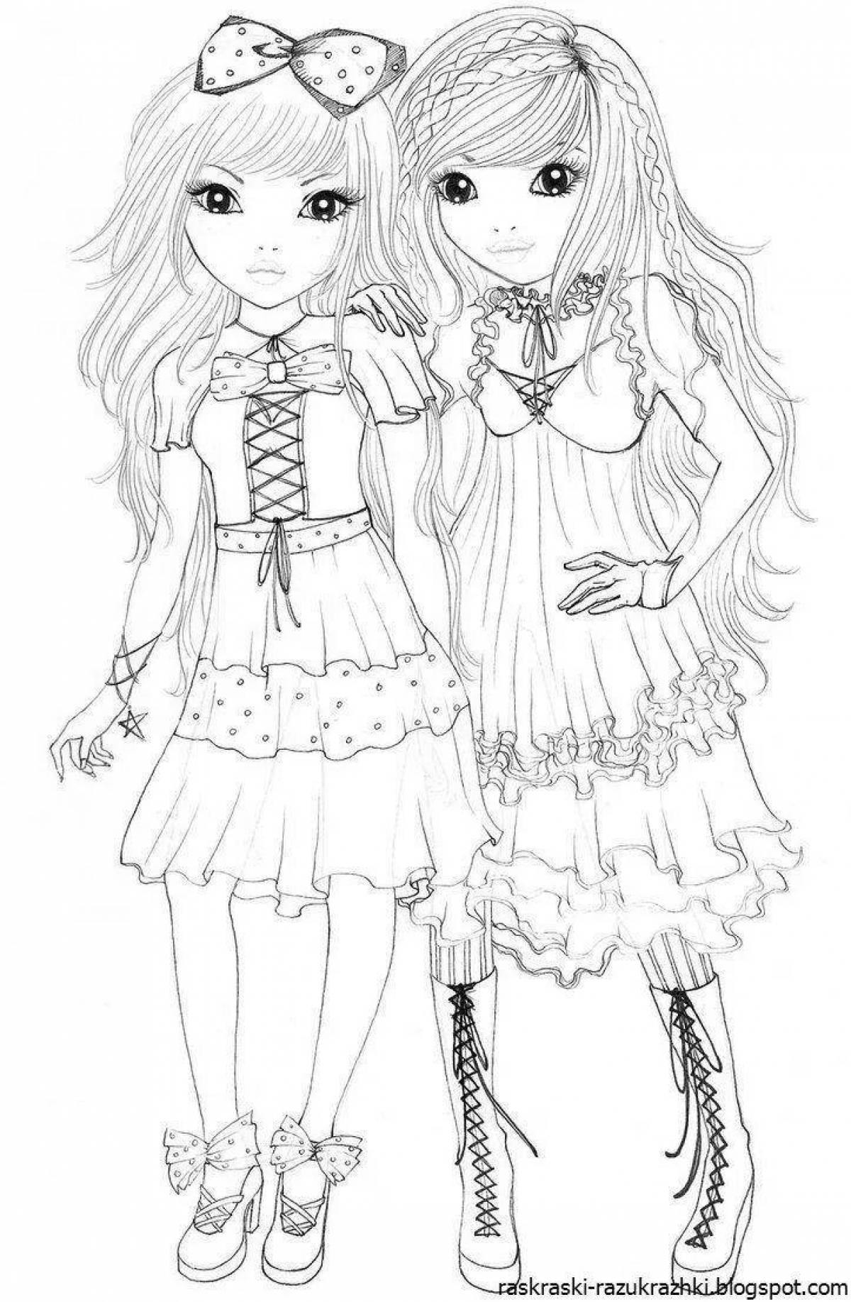 Dazzling top model for girls