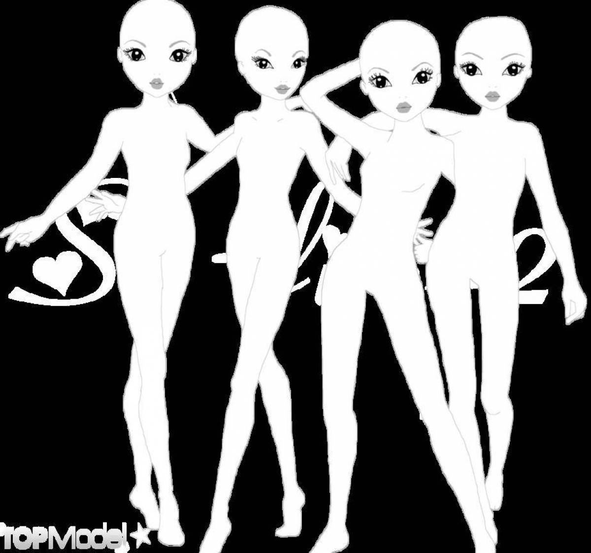 Beautiful top model for girls