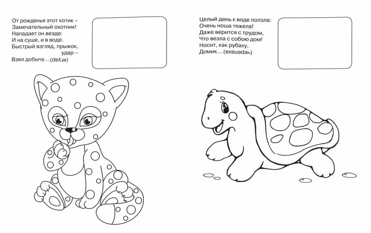 Instructive coloring pages for babies