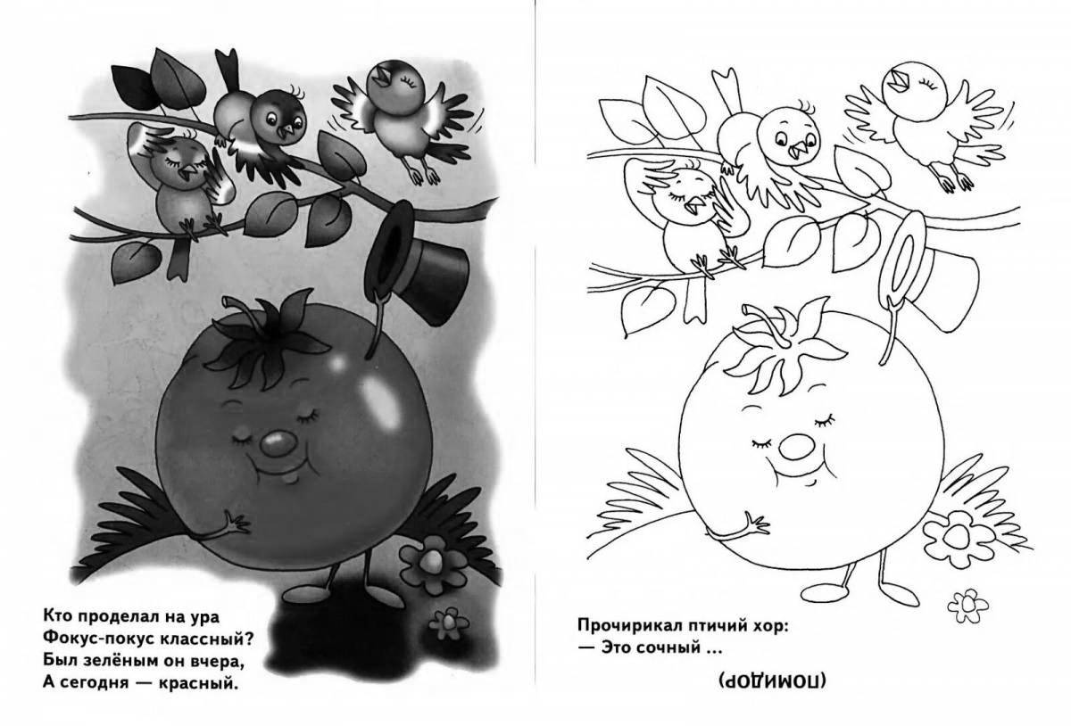 Informative coloring pages for kids