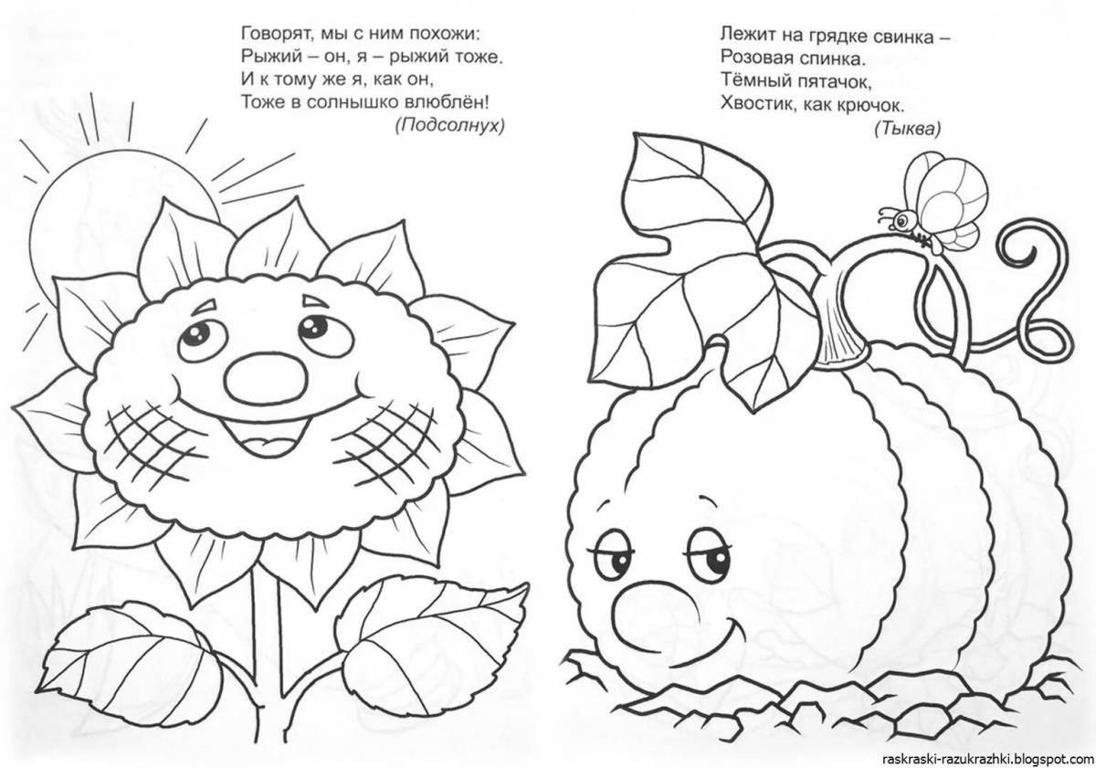 Colorful coloring pages for kids