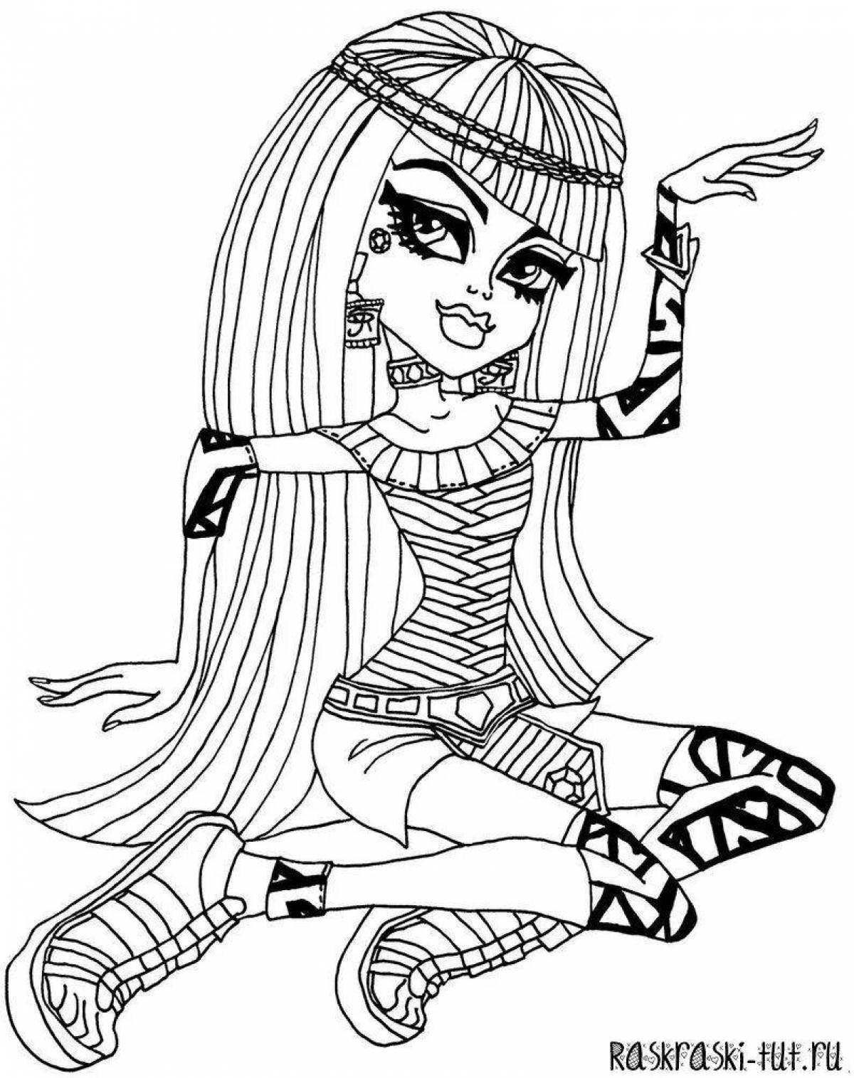 Terrific monster high coloring book for girls